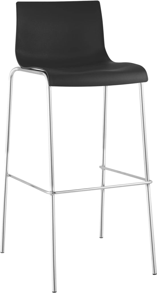Sgabello da bar Hoover struttura cromata a 4 piedi 2