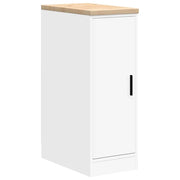 Armadietto da Garage Bianco 30x51x85 cm Legno Massello di Pino CFW3205159