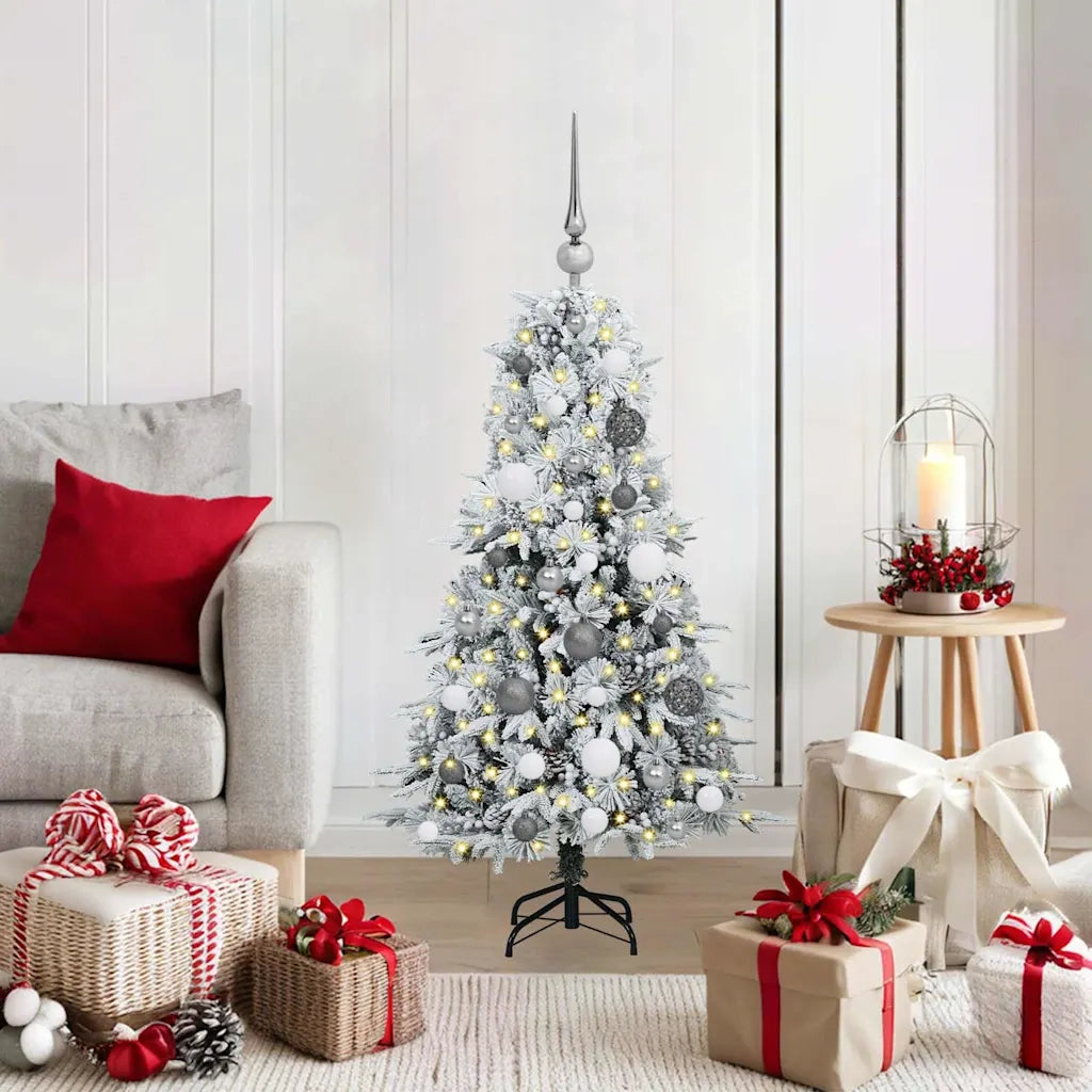Albero di Natale Artificiale con Rami Pieghevoli Bianco 120 cm 3397457
