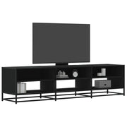 Mobile Porta TV-Mobile per TV-Credenza TV Nero 180x40x46 cm in Legno Multistrato
