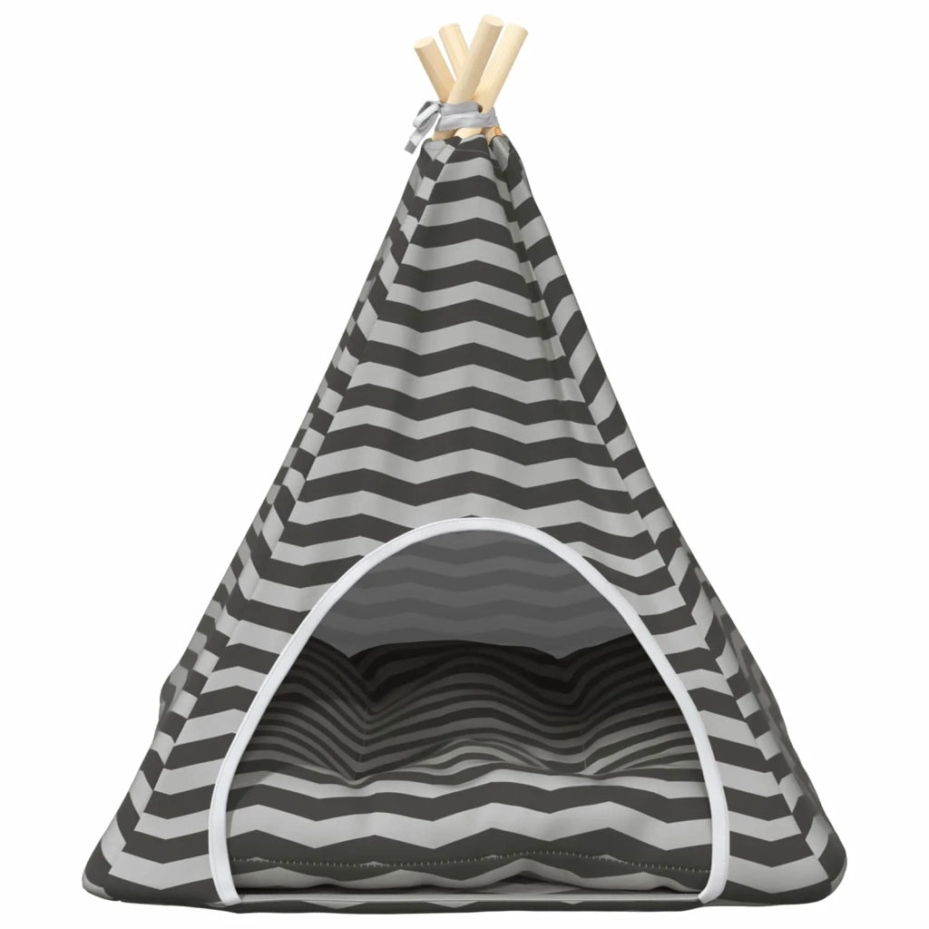 Tenda per animali con cuscino Bianco e Grigio 60 x 60 x 70 cm 42020257