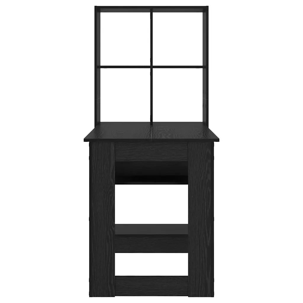 vidaXL Scrivania Rovere nero 122 x 67 x 145 cm Legno multistrato
