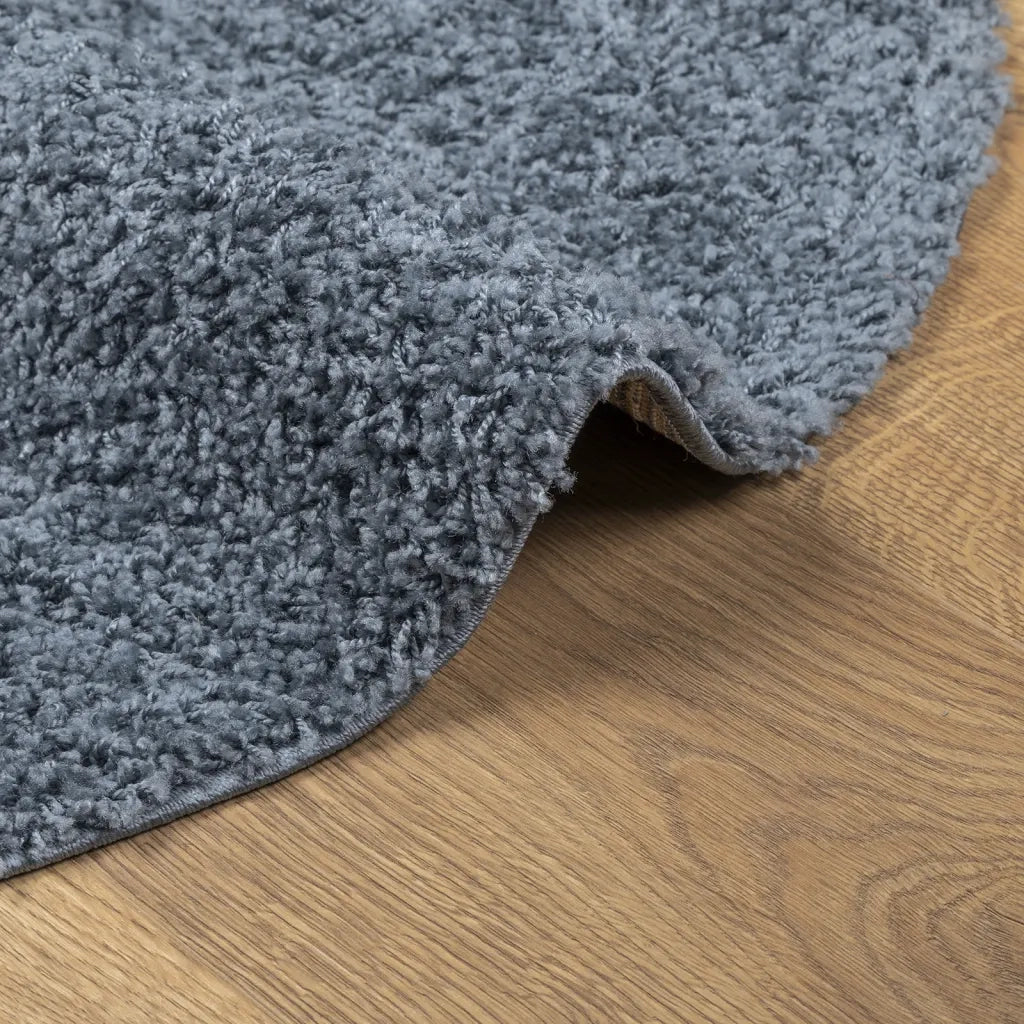 Tappeto Shaggy PAMPLONA a Pelo Lungo Moderno Blu Ø 280 cm 375337