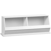 Cassettiera 2 cassetti in MDF ¨C zephmum ¨C bianco 90x36x35 cm