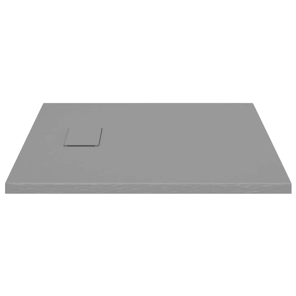 Piatto doccia base doccia piatto doccia contenitore doccia bagno WC cabina doccia casa interno SMC 80x80 cm grigio 02_0001972