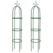 Set Torri ad Arco 2 pz per Piante Rampicanti da Giardino CFW2461839