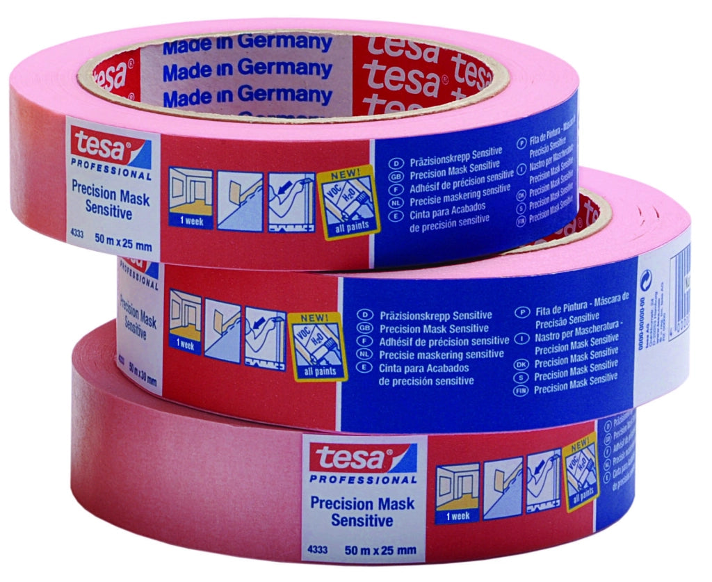 Tesa NASTRO PER MASCHERATURA PRECISION MASK SENSITIVE ROSA  mm. 38x50 mt. 4.00 rotoli
