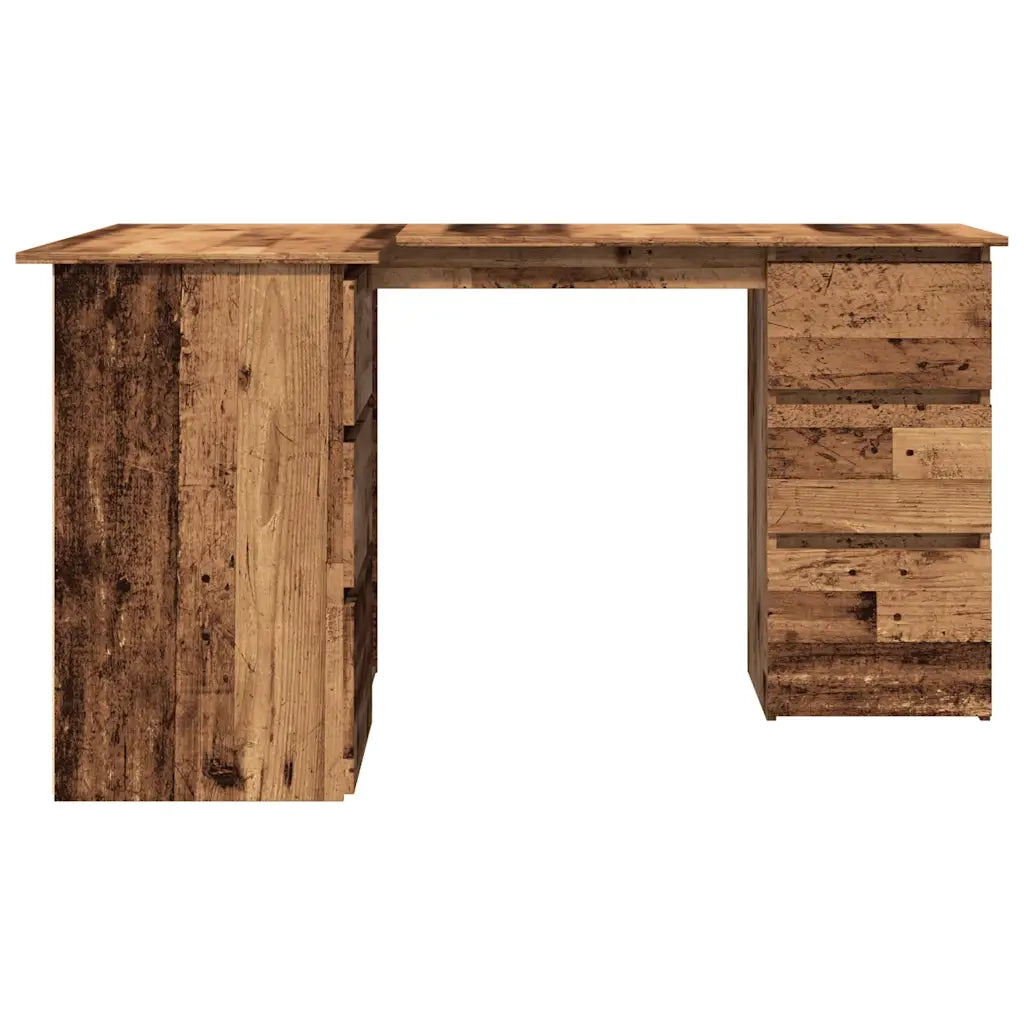 Scrivania ad Angolo Legno Vecchio 145x100x76 cm Truciolato