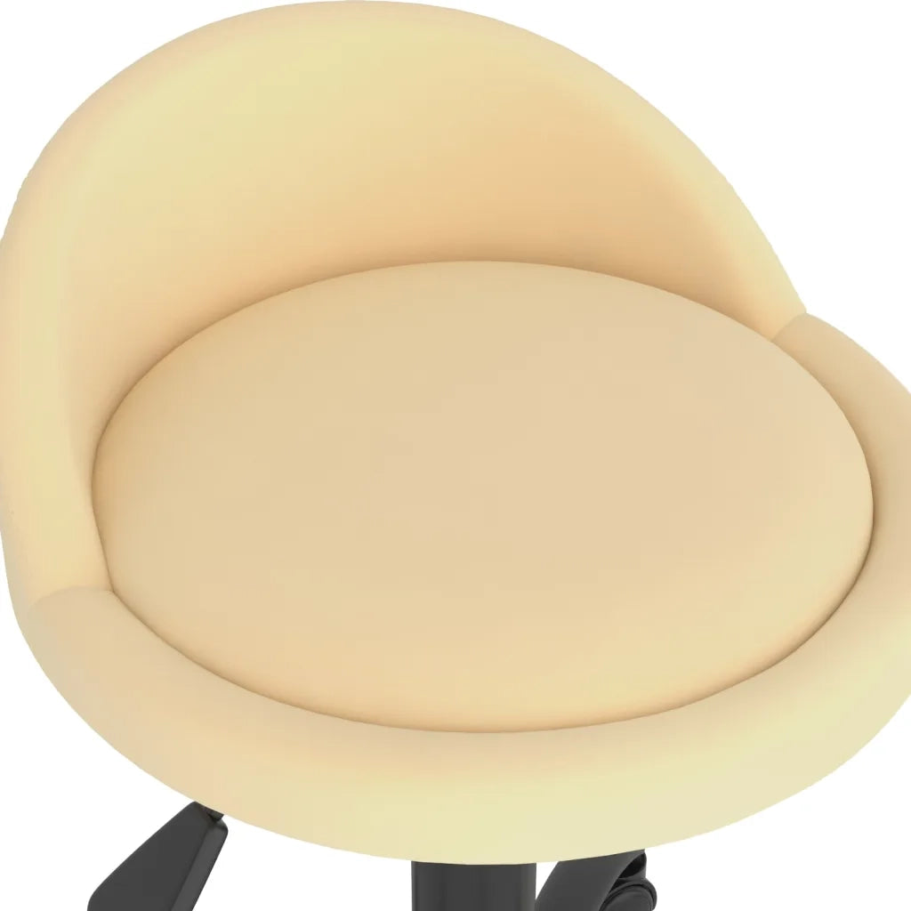 Sedie da Pranzo Girevoli 4 pz Crema in Velluto