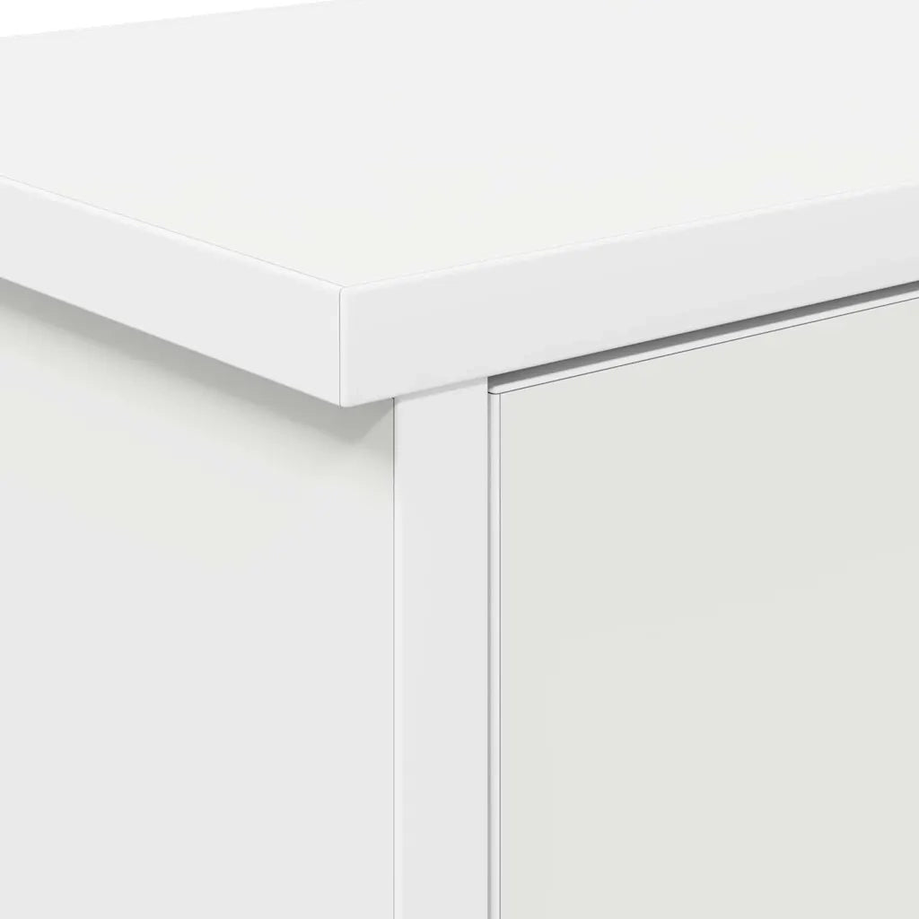 vidaXL Appendiabiti a muro Bianco 50 x 20 x 30 cm Legno multistrato