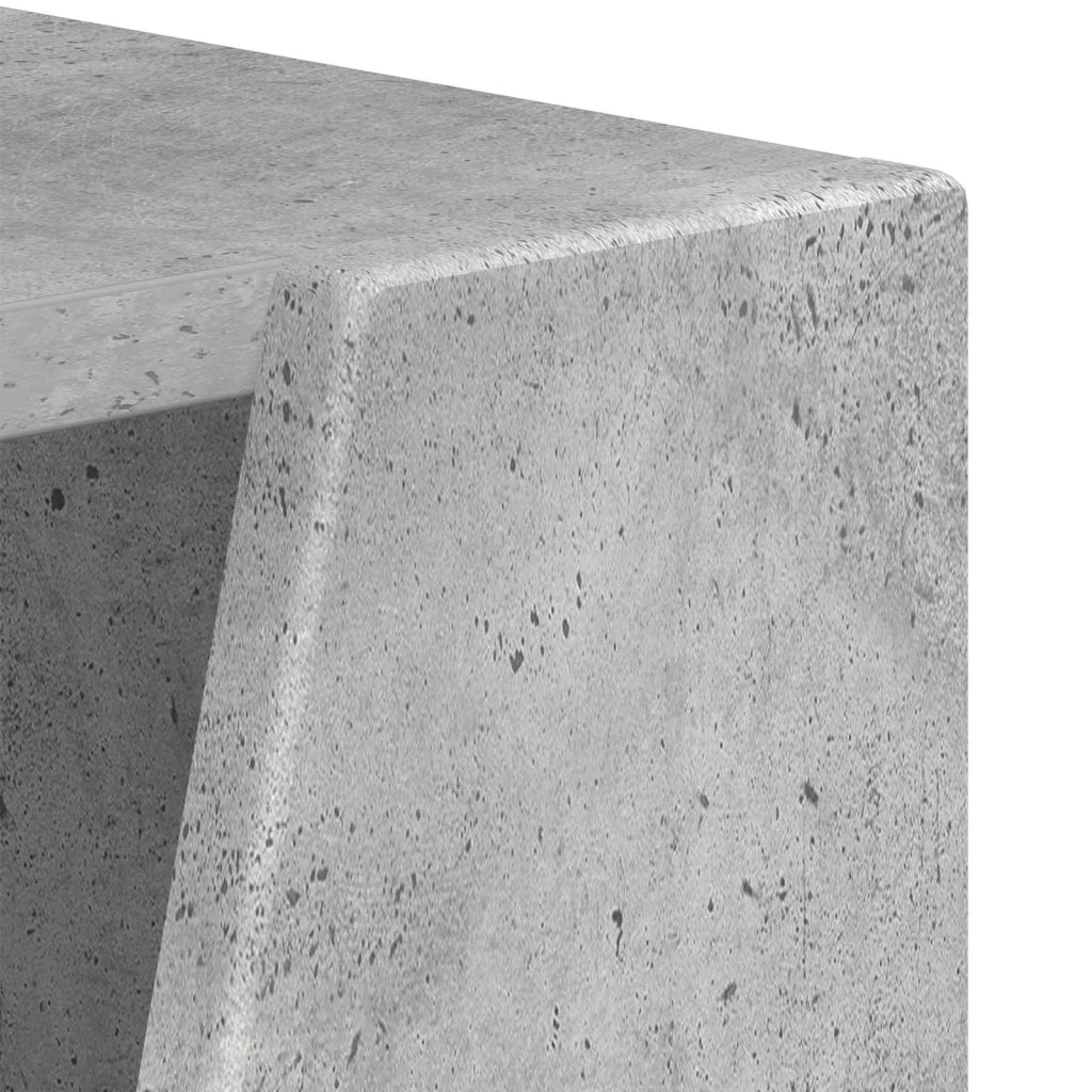 Mensola laterale Grigio cemento 33 x 32 x 100,5 cm CFW9877340