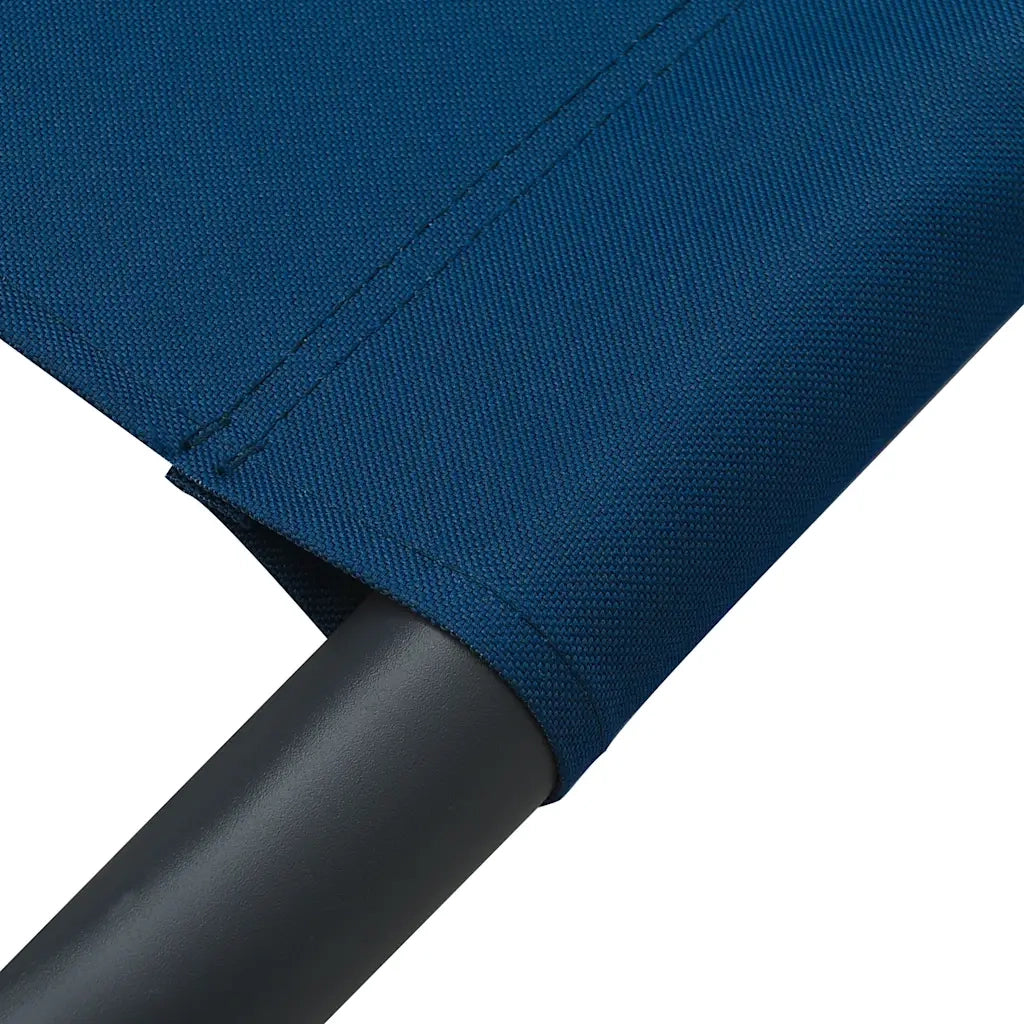Lettino Prendisole con Baldacchino e Cuscini Blu 313523