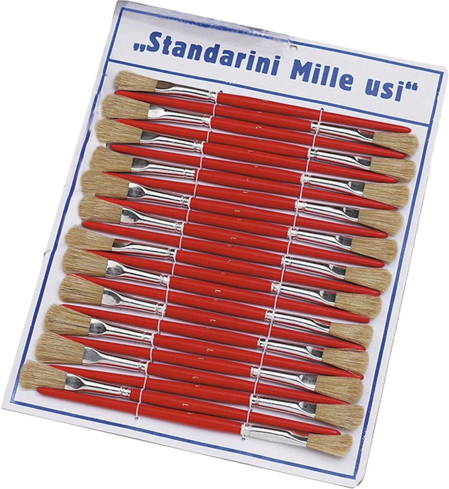 PENNELLI STANDARINI SU CARTELLA n° 2 - 24 pezzi - PENNELLIFICIO PARTENOPEO