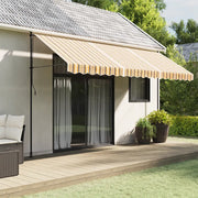 Tessuto di Ricambio per Tenda-Ricambio telo per tenda da sole Strisce Multicolore 4,5x3 m 720889