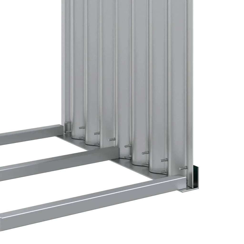 Portalegna 120 x 45 x 210 cm acciaio zincato verde 02_0043762