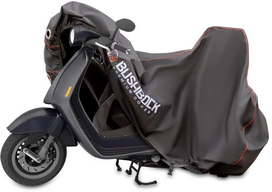 Zeildoek Premium per Motociclette/Scooter con Cassetta Superiore - Senza Crepe! - Copertura Idrorepellente - Zeildoek per Motociclette