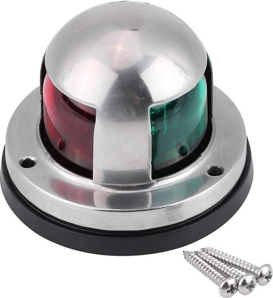 Segnalatore di Navigazione LED per Barche e Camper - 12 V/24 V Accessorio di Ricambio in Rood - Groen.