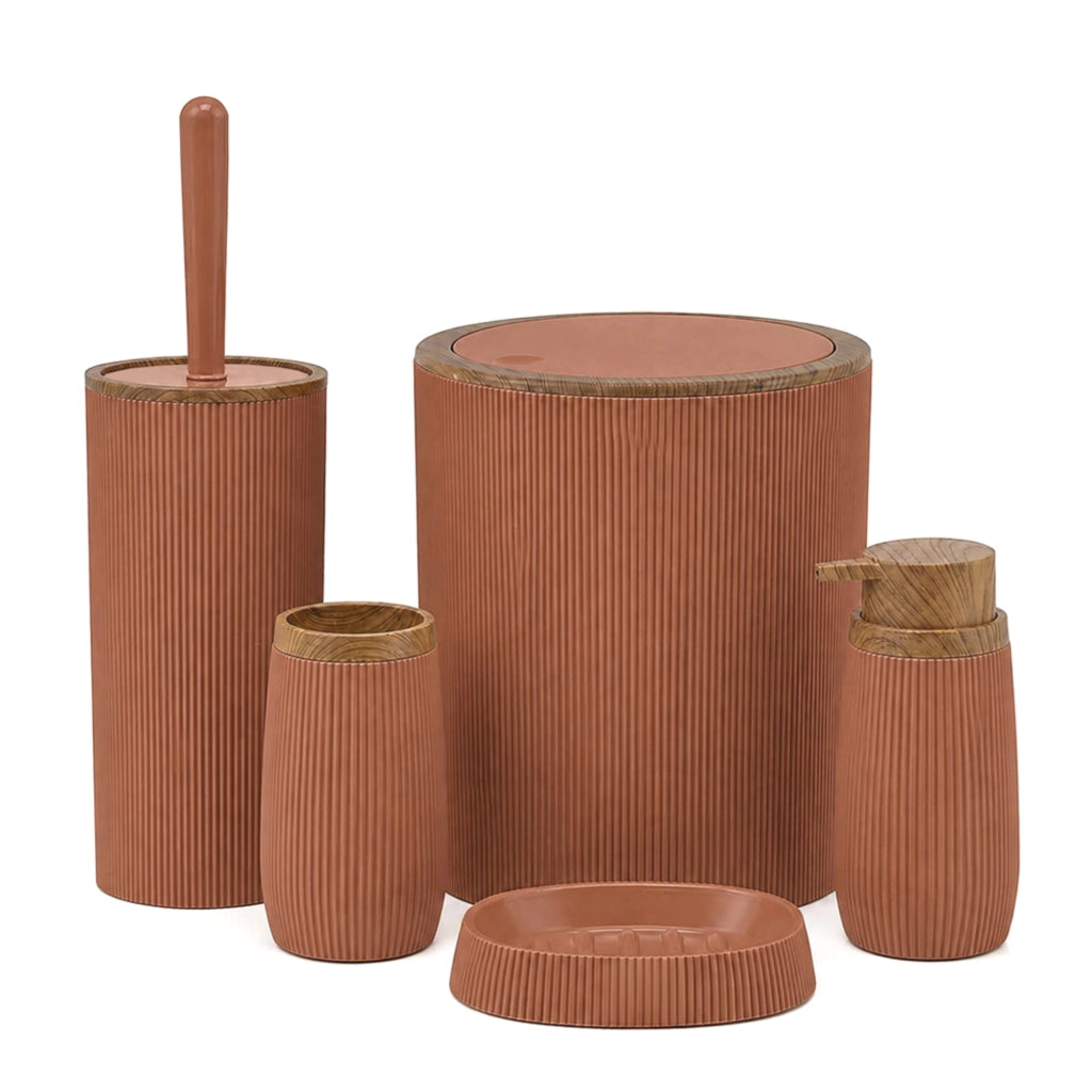 Portascopino wc terracotta Blob