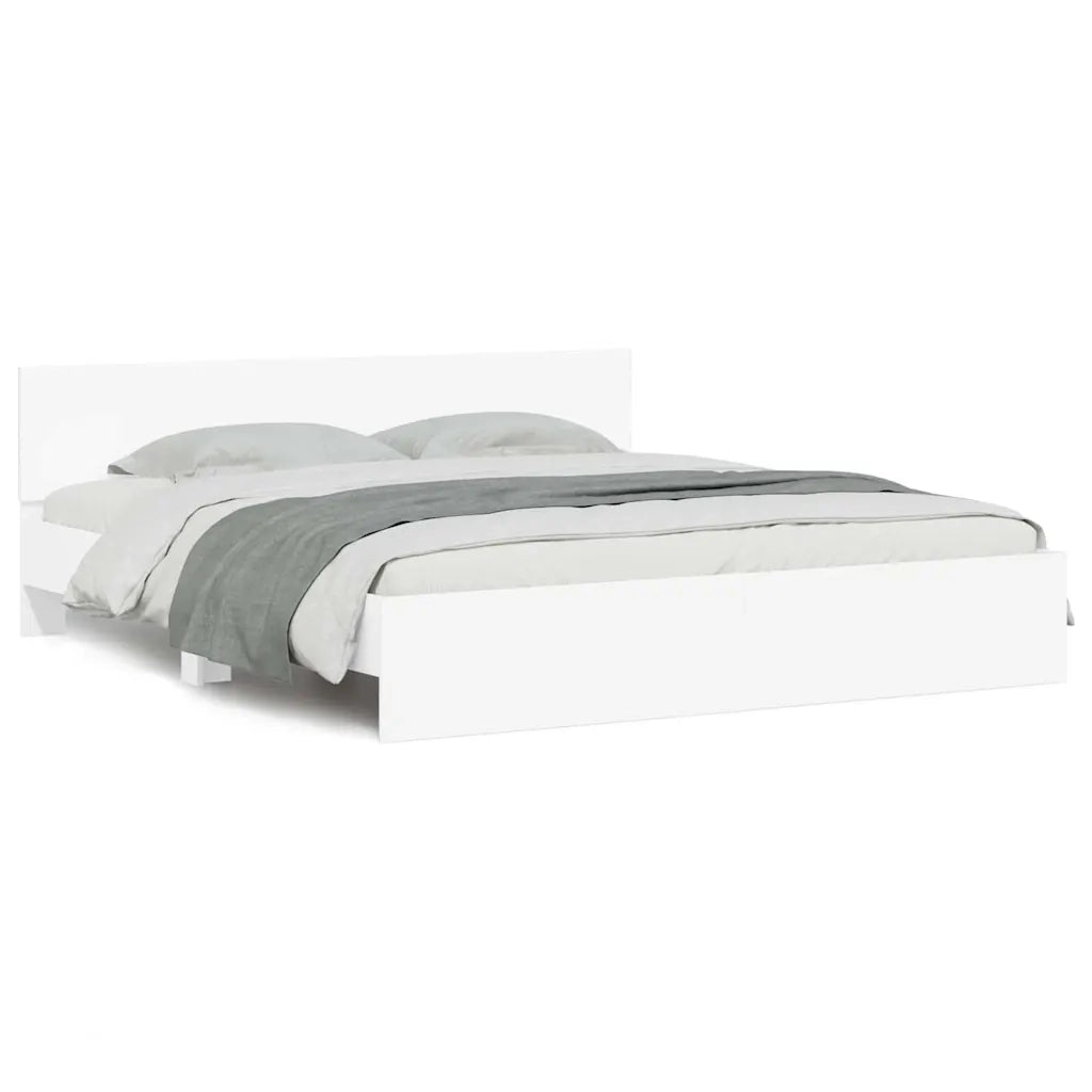 Struttura del letto Bianco 137 x 190 cm Legno multistrato 3402863