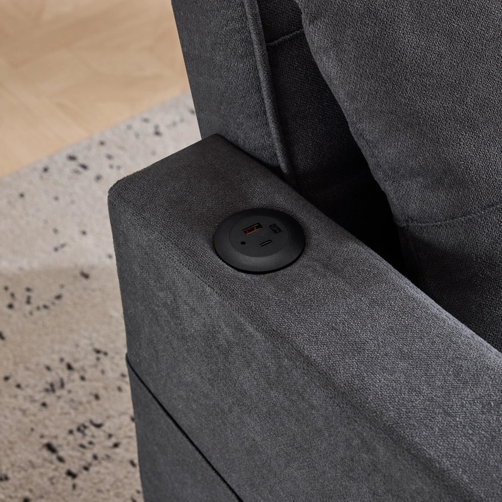 Divano letto estraibile 3 in 1 - Zephmum- Con porta bevande e USB