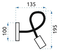 Lampada Da Muro Metallico Loft Paradise Gold APP516-1W