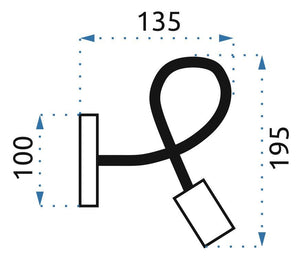 Lampada Da Muro Metallico Loft Paradise Gold APP516-1W