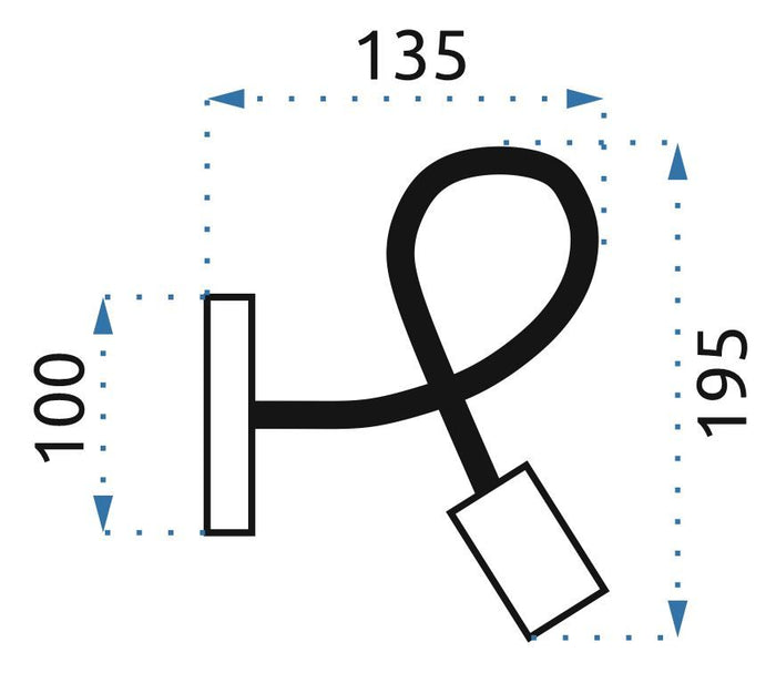 Lampada Da Muro Metallico Loft Paradise Gold APP516-1W
