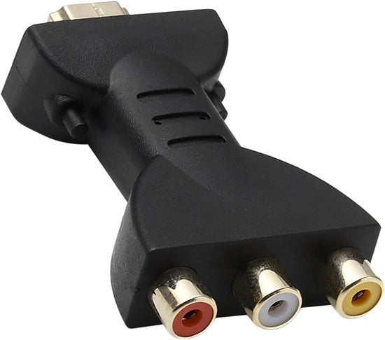 Adattatore HDMI a AV Scart Converter 1080P a 3 RGB Component Video Audio Connector Interfaccia a Verga Plug & Play Compatibilità Universale per TV Laptop Xbox PS3 DVD Duraturo e