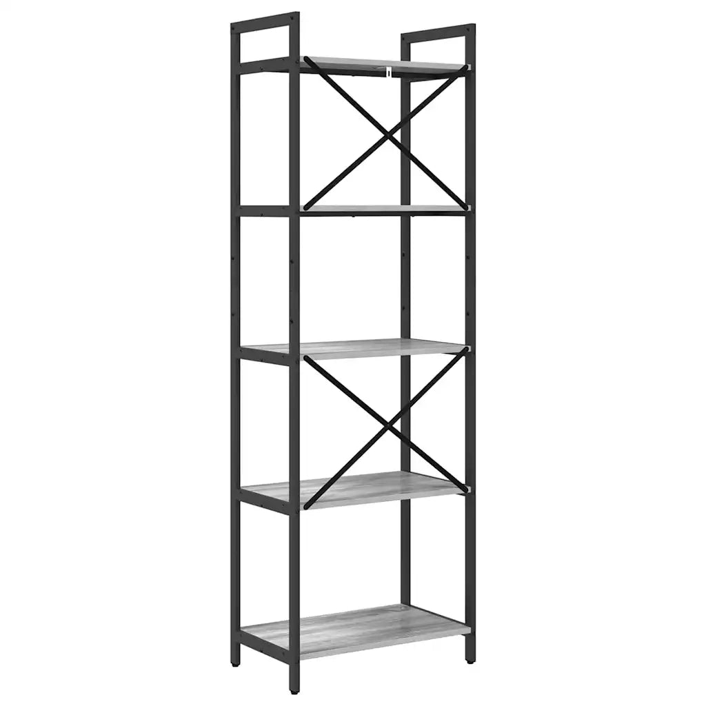 Libreria Grigio Sonoma 56 x 34 x 171 cm Legno multistrato 883865