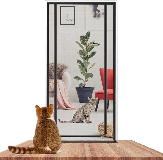 Nastro di protezione per porte balconi, camere da letto e cucine con chiusura per animali domestici
