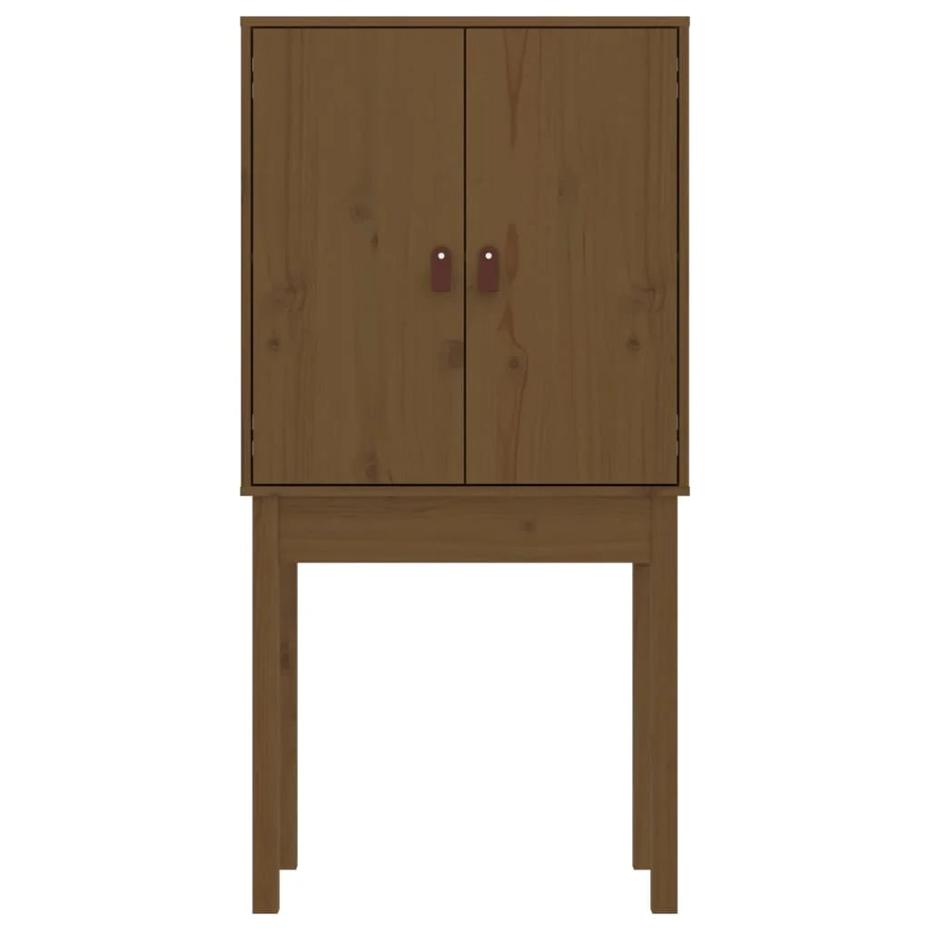 Buffet credenza cassettiera armadio mobile contenitore organizer cucina soggiorno salotto alto 60 x 40 x 120 cm legno di pino massiccio marrone 02_0034756