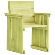 Sedia da Giardino in Legno di Pino Impregnato 49033