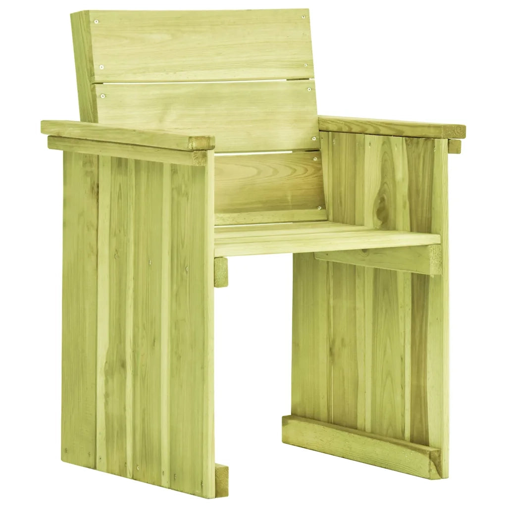 Sedia da Giardino in Legno di Pino Impregnato 49033