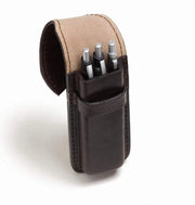 Tecnico per penna in legno per 3 penna - marrone - ca. 16 x 2 x 55 cm