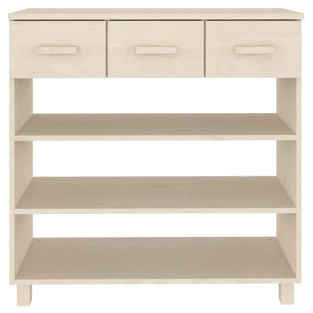 Consolle | Tavolo d'Ingresso HAMAR ambra 90x35x90 cm in Legno Massello di Pino