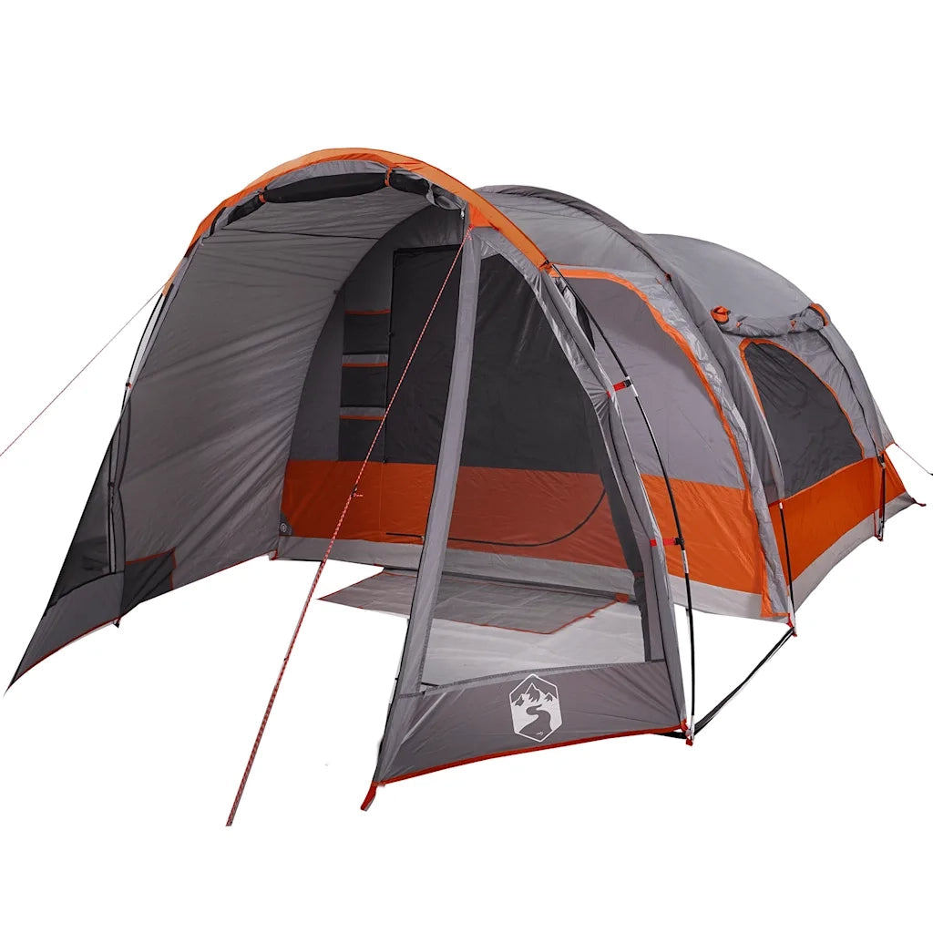 Tenda da Campeggio Familiare per 6 Persone Grigia Impermeabile 94733