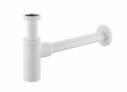 Sifone di scarico d'arredo in ottone per lavabo VENUS - Bianco Opaco