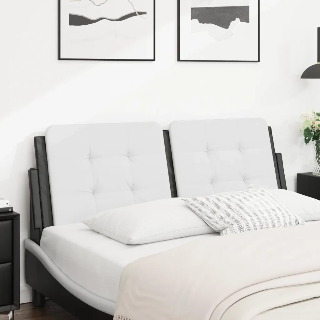 Cuscino Testiera Zadar Nero e Bianco 120 cm in Similpelle CFW2680193