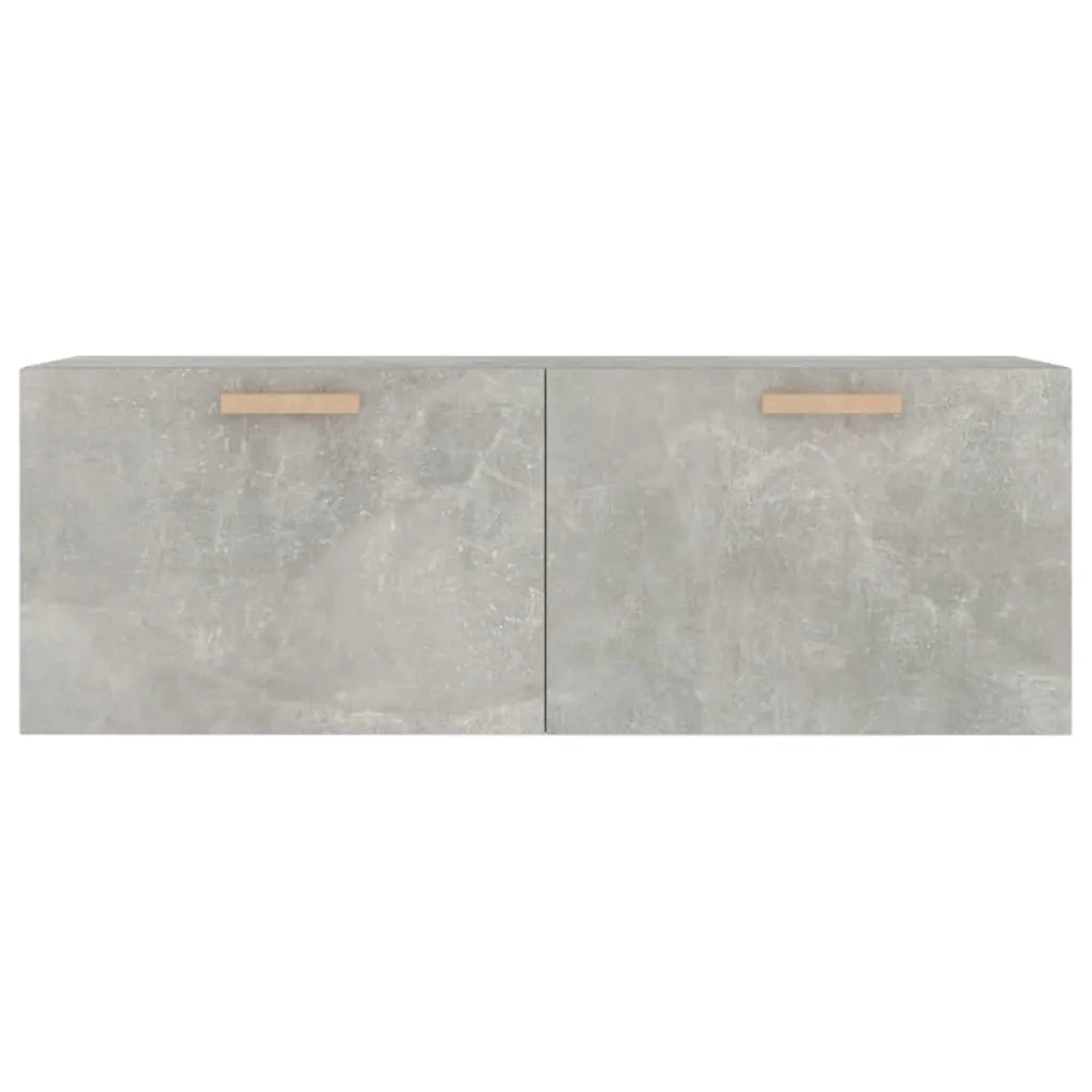 Mobile Pensile Grigio Cemento 100x36,5x35 cm Legno Multistrato 812946