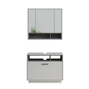 Vicco Set di mobili da bagno Grigio/antracite 2 parti