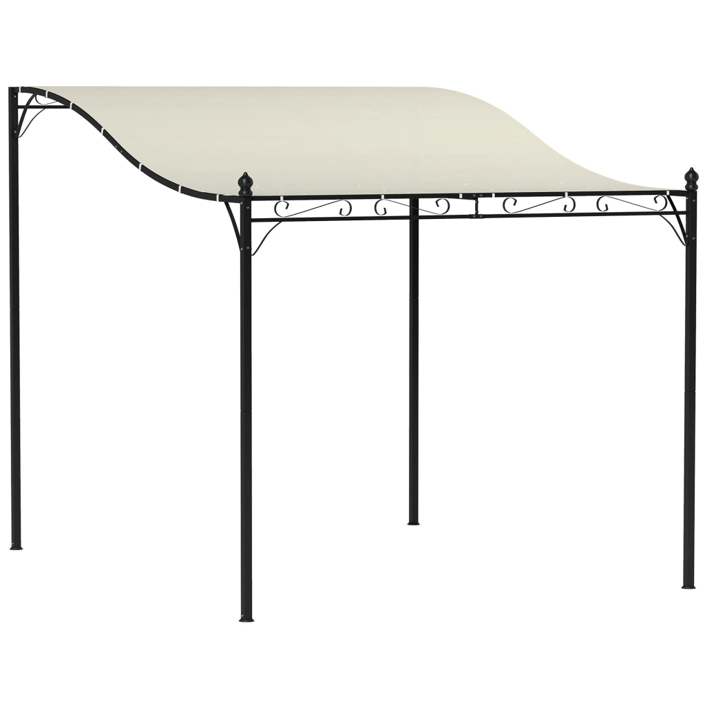 Pergola da giardino ¨C zephmum ¨C 248x298x200/250 cm, bianco crema