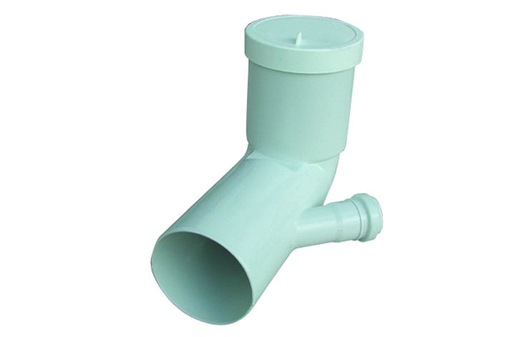 CURVA BIANCA WC PROLUNGATA ATTACCO BICCHIERE SX  VALSIR- Diam. 110 / 50- VALSI- pezzi 1
