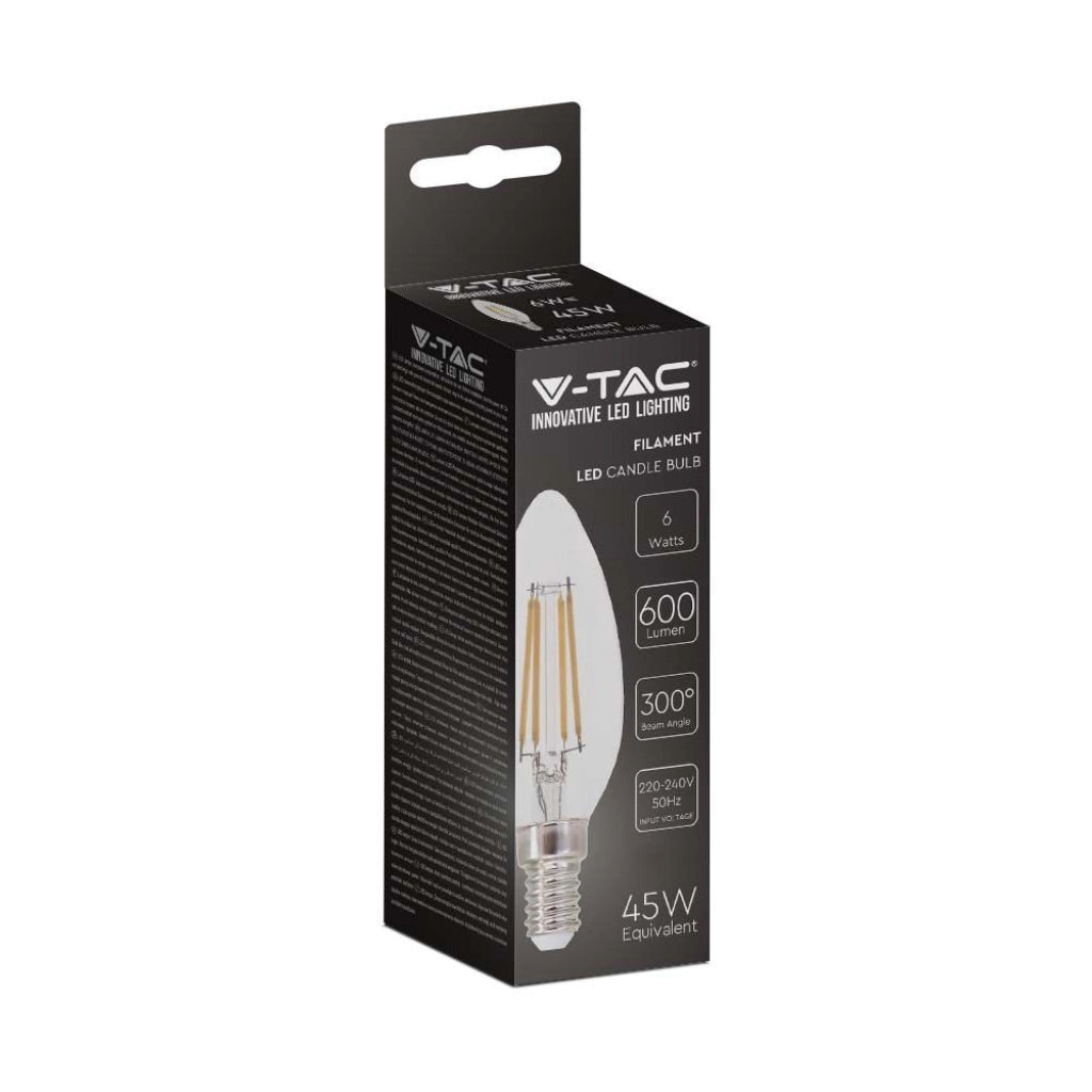 Copertina per bulbo-clear del filamento di candele da 6W 6500K E14