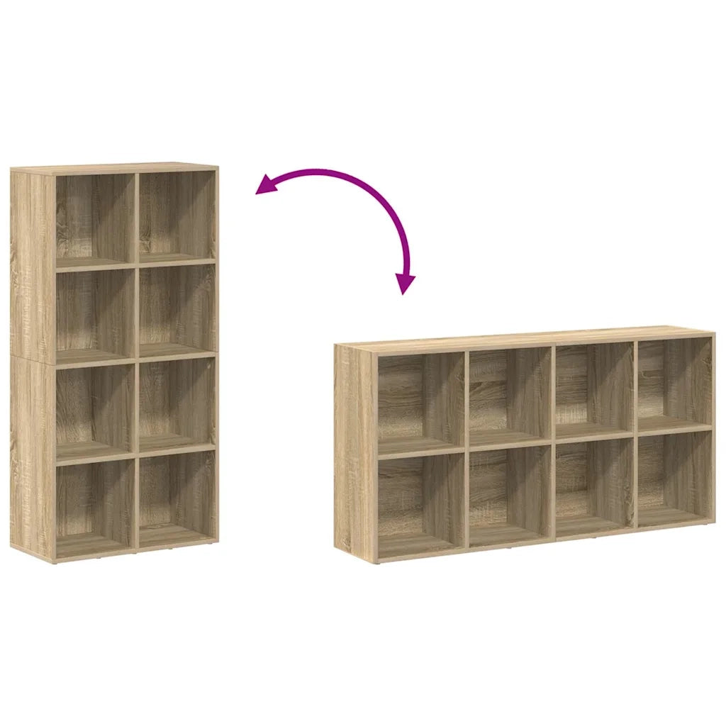 Libreria/Credenza Rovere Sonoma 66x30x130 cm Legno Multistrato 800156