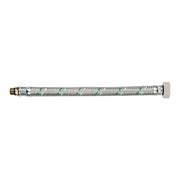 Attacchino flessibile inox maschio corto 10x1- femmina