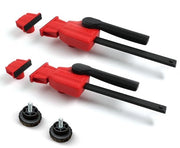 Accessori per banco di lavoro - lavorazione del legno e fresatura - supporti bassi - fissaggio rapido - senza sollevamento - accessori per banco di lavoro - diametro 20 mm
