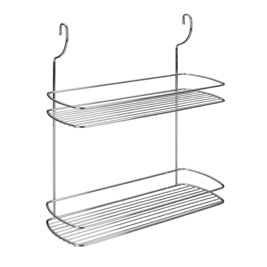 Mensola A 2 Piani Cromata 35X13X41 Cm Lonardo - Metaltex