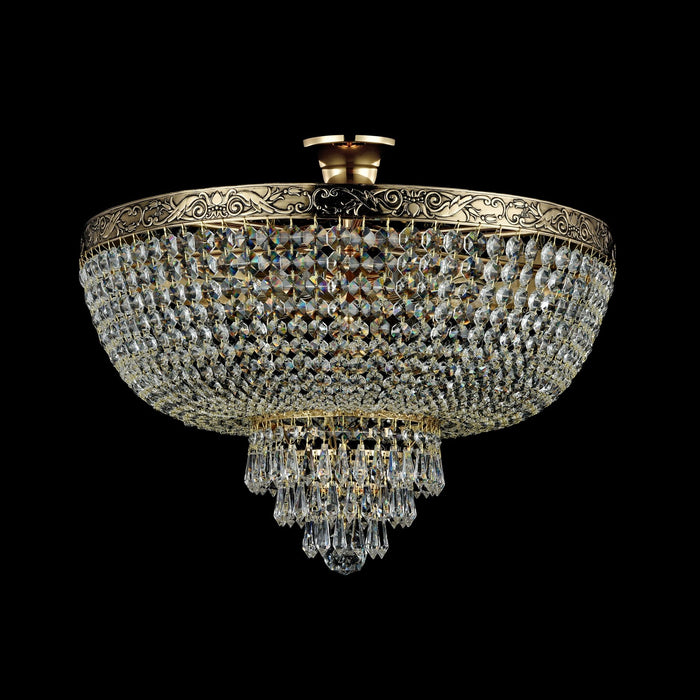 Lampadario Royal Classic in Metallo Palace Oro Antique