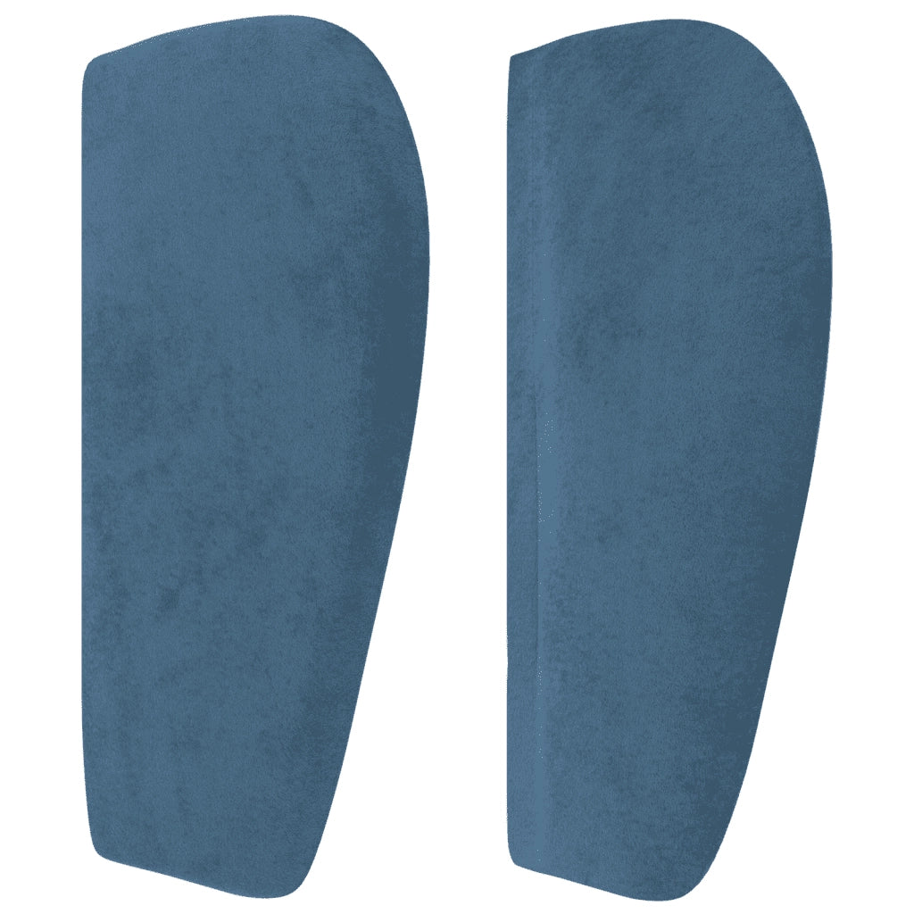 Giroletto a Molle con Materasso Blu Scuro 100x200 cm in Velluto 3127719