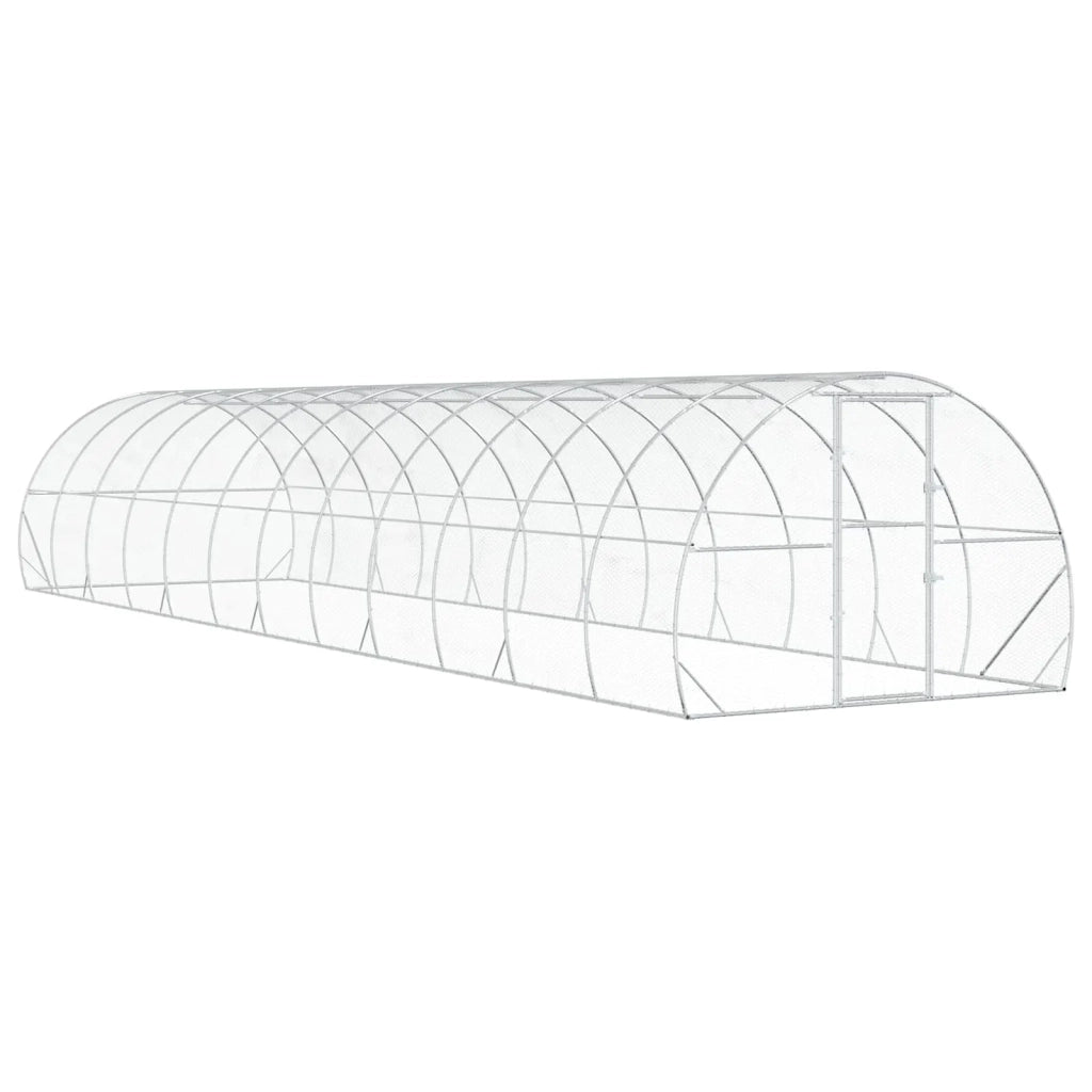 Pollaio Argento 1200 x 300 x 200 cm Acciaio zincato 3434695